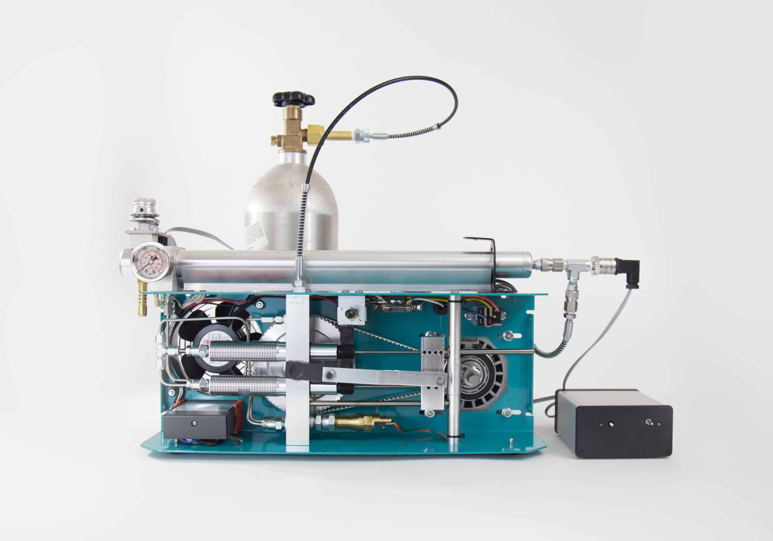 The back of Super C device on display